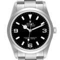Rolex Explorer I Black Dial Stainless Steel Mens Watch 114270