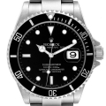 Rolex Submariner Date 40mm Black Dial Steel Mens Watch 16610 Box Card