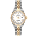 Rolex Datejust 26 Steel Yellow Gold White Roman Dial Ladies Watch 79173