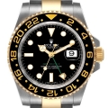 Rolex GMT Master II Yellow Gold Steel Black Dial Mens Watch 116713 Box Card Rolex GMT Master II Yellow Gold Steel Black Dial Mens Watch 116713 Box Card