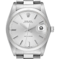 Rolex OysterDate Precision Silver Dial Steel Vintage Mens Watch 6694