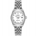 Rolex Datejust Steel White Gold Roman Dial Ladies Watch 79174 Box Papers