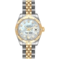 Rolex Datejust Steel Yellow Gold Mother Of Pearl Dial Diamond Ladies Watch 179313