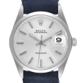 Rolex OysterDate Precision Silver Dial Vintage Steel Mens Watch 6694