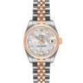 Rolex Datejust Steel Rose Gold Meteorite Diamond Ladies Watch 179171 Box Card