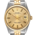Rolex Datejust Steel Yellow Gold Wide Boy Sigma Dial Vintage Mens Watch 1601