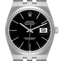 Rolex Oysterquartz Datejust Steel White Gold Mens Watch 17014 Box Papers
