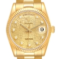Rolex President Day-Date Yellow Gold Diamond Dial Mens Watch 118238 Rolex President Day-Date Yellow Gold Diamond Dial Mens Watch 118238