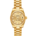 Rolex President Datejust Yellow Gold Champagne Dial Ladies Watch 179178