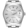 Rolex OysterDate Precision Steel Silver Dial Vintage Mens Watch 6694