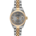 Rolex Datejust Steel Yellow Gold Fluted Bezel Ladies Watch 69173