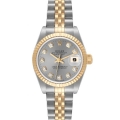 Rolex Datejust Steel Yellow Gold Diamond Dial Ladies Watch 79173 Box Papers