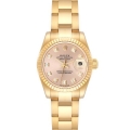 Rolex Datejust President Yellow Gold Diamond Dial Ladies Watch 179178 Box Papers
