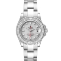 Rolex Yachtmaster 29 Steel Platinum Dial Bezel Ladies Watch 169622 Rolex Yachtmaster 29 Steel Platinum Dial Bezel Ladies Watch 169622