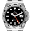 Rolex Explorer II 42 Black Dial Orange Hand Steel Watch 226570 Unworn