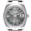 Rolex Datejust 36 Grey Green Wimbledon Dial Steel Mens Watch 126200