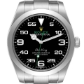 Rolex Oyster Perpetual Air King Green Hand Steel Mens Watch 116900
