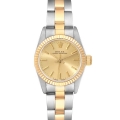 Rolex Oyster Perpetual Steel Yellow Gold Champagne Dial Ladies Watch 67193