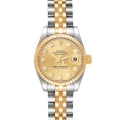 Rolex Datejust 26mm Steel Yellow Gold Diamond Dial Ladies Watch 179173 Box Card