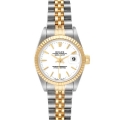 Rolex Datejust Steel Yellow Gold White Dial Ladies Watch 69173