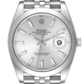 Rolex Datejust 41 Silver Dial Steel Mens Watch 126300 Unworn