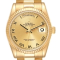 Rolex Day Date President Yellow Gold Champagne Dial Mens Watch 118238