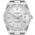 Rolex Date Stainless Steel Silver Dial Vintage Mens Watch 15010