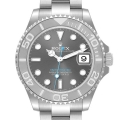 Rolex Yachtmaster 37 Midsize Steel Platinum Bezel Mens Watch 268622 Box Card Rolex Yachtmaster 37 Midsize Steel Platinum Bezel Mens Watch 268622 Box Card