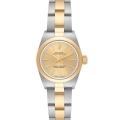 Rolex Oyster Perpetual NonDate Steel Yellow Gold Ladies Watch 67183