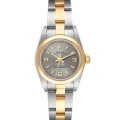 Rolex Oyster Perpetual Non-Date Steel Yellow Gold Slate Dial Ladies Watch 76183