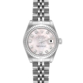 Rolex Datejust Steel White Gold Mother of Pearl Diamond Ladies Watch 79174 Box Papers