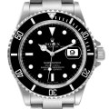 Rolex Submariner Date Black Dial Steel Mens Watch 16610 Box Card