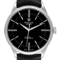 Rolex Cellini Time White Gold Black Dial Mens Watch 50509 Box Card Rolex Cellini Time White Gold Black Dial Mens Watch 50509 Box Card