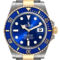 Rolex Submariner 41 Steel Yellow Gold Blue Dial Mens Watch 126613 Box Card