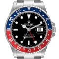 Rolex GMT Master II Blue Red Pepsi Bezel Steel Mens Watch 16710 Box Papers