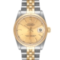 Rolex Datejust Midsize Steel Yellow Gold Ladies Watch 68273 Box Papers