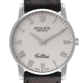 Rolex Cellini Classic White Gold Ivory Anniversary Dial Mens Watch 5116