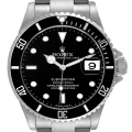 Rolex Submariner Date 40mm Black Dial Steel Mens Watch 16610 Box Card