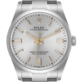 Rolex Oyster Perpetual Silver Dial Steel Mens Watch 126000 Unworn