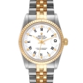 Rolex Datejust Midsize 31mm Steel Yellow Gold White Dial Ladies Watch 68273