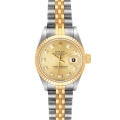 Rolex Datejust Steel Yellow Gold Diamond Jubilee Bracelet Ladies Watch 69173
