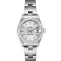 Rolex Date Silver Dial Oyster Bracelet Steel Ladies Watch 79190