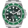 Rolex Submariner Hulk Green Dial Bezel Steel Mens Watch 116610LV Box Card