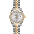 Rolex Datejust Steel Yellow Gold Silver Dial Ladies Watch 69173