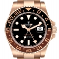 Rolex GMT Master II Rose Gold Mens Watch 126715 Box Card