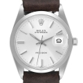 Rolex OysterDate Precision Silver Dial Vintage Steel Mens Watch 6694