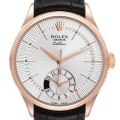 Rolex Cellini Dual Time Everose Rose Gold Automatic Mens Watch 50525