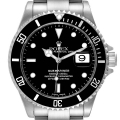 Rolex Submariner Date Black Dial Steel Mens Watch 16610