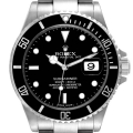 Rolex Submariner Date Black Dial Steel Mens Watch 16610