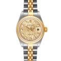Rolex Datejust Steel Yellow Gold Diamond Dial Ladies Watch 79173 Box Papers